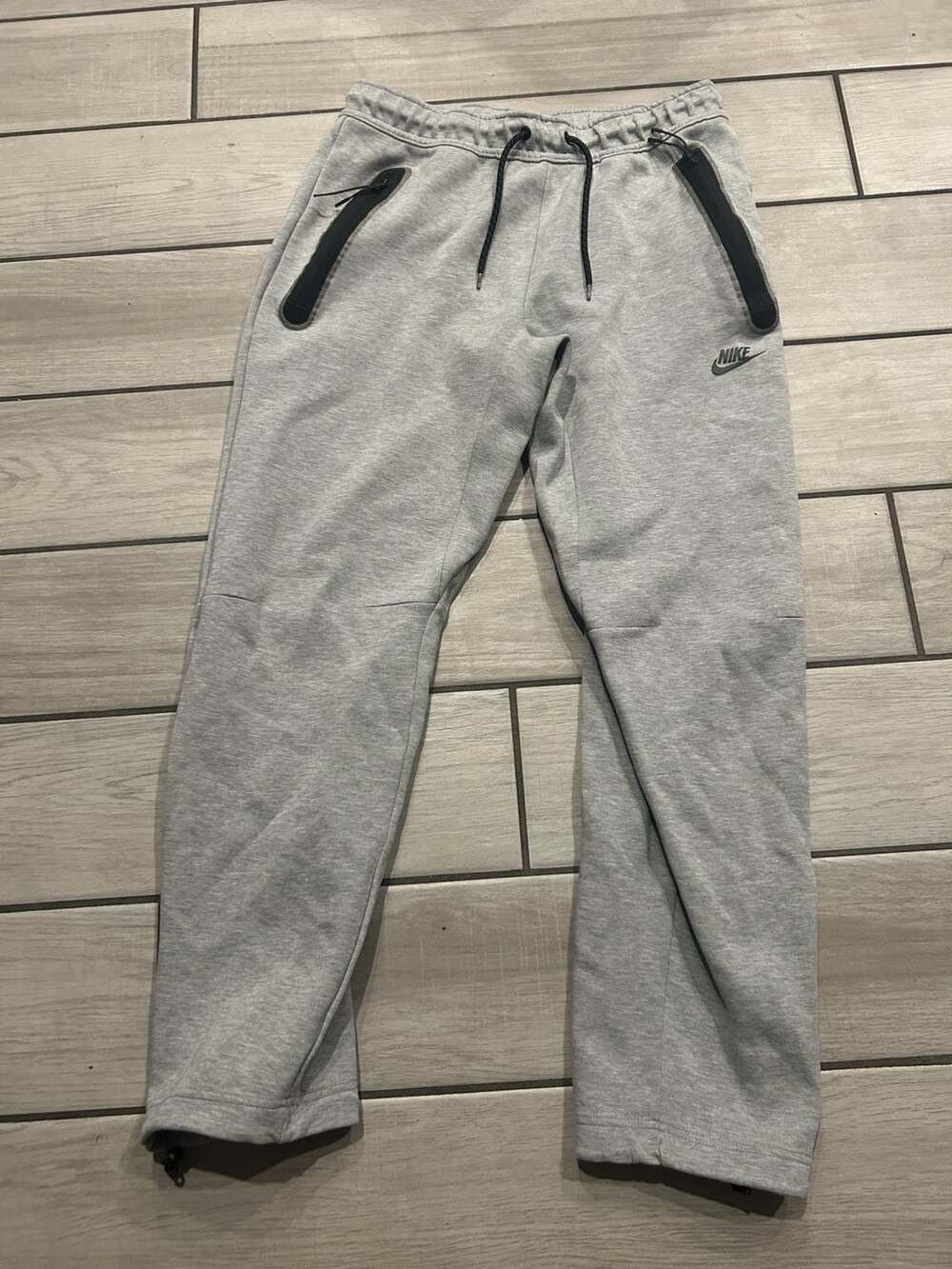 Nike Sportswear Tech Fleece Open-Hem Sweatpants 'Grey Heather/Black'